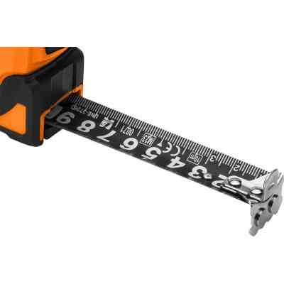 Рулетка Neo Tools Super Black, 5мx25мм, с фиксатором сматывания, магнит (67-243) Винница
