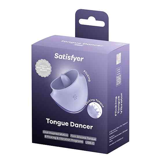 Вибростимулятор для клитора Satisfyer Tongue Dancer с язычком Sex Aura Киев