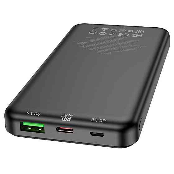 Зовнішній акумулятор HOCO J87 Tacker PD20W+QC3.0 power bank(10000mAh) Black Киев