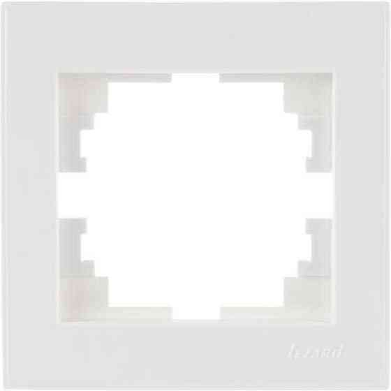 RAIN білий Рамка 1-а з боковою вставкою хром Лезард Житомир