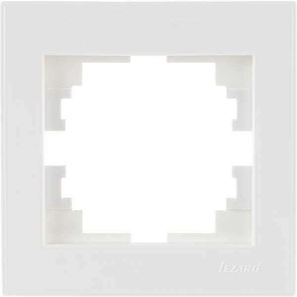 RAIN білий Рамка 1-а з боковою вставкою хром Лезард Житомир - изображение 1