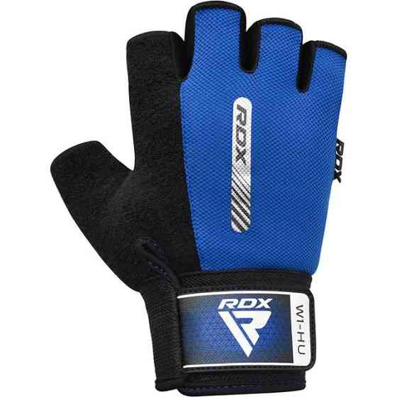 Перчатки для фітнесу RDX W1 HALF BLUE-S Кам'янське
