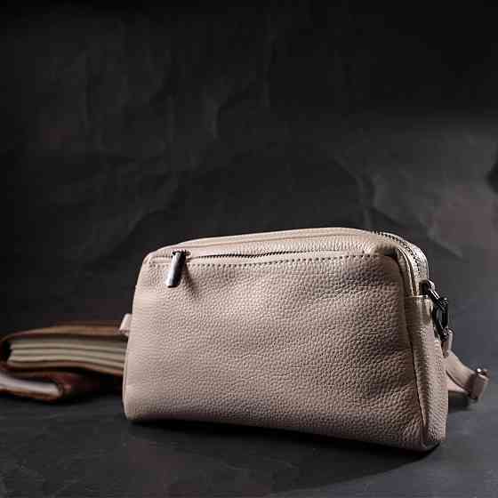 Сумка-клатч для жінок із м'якої натуральної шкіри Vintage 22376 Біла Київ