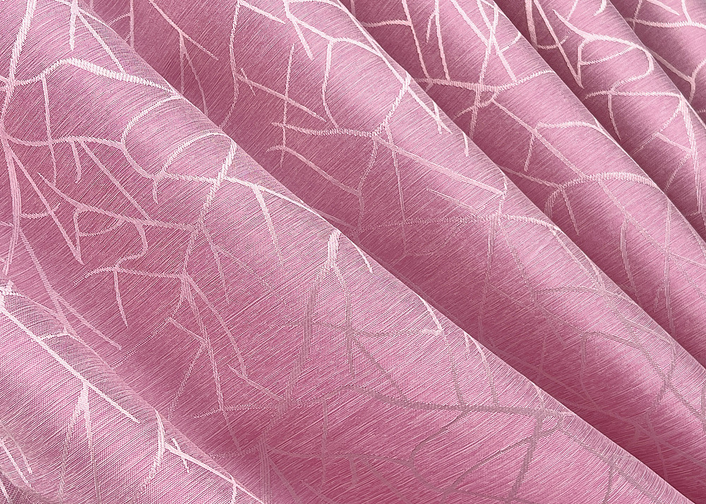 Комплект коротких штор VR-Textil Жакард Савана № 519ш Розовый 130х170 см 2 шт (35-0419) Киев - изображение 5