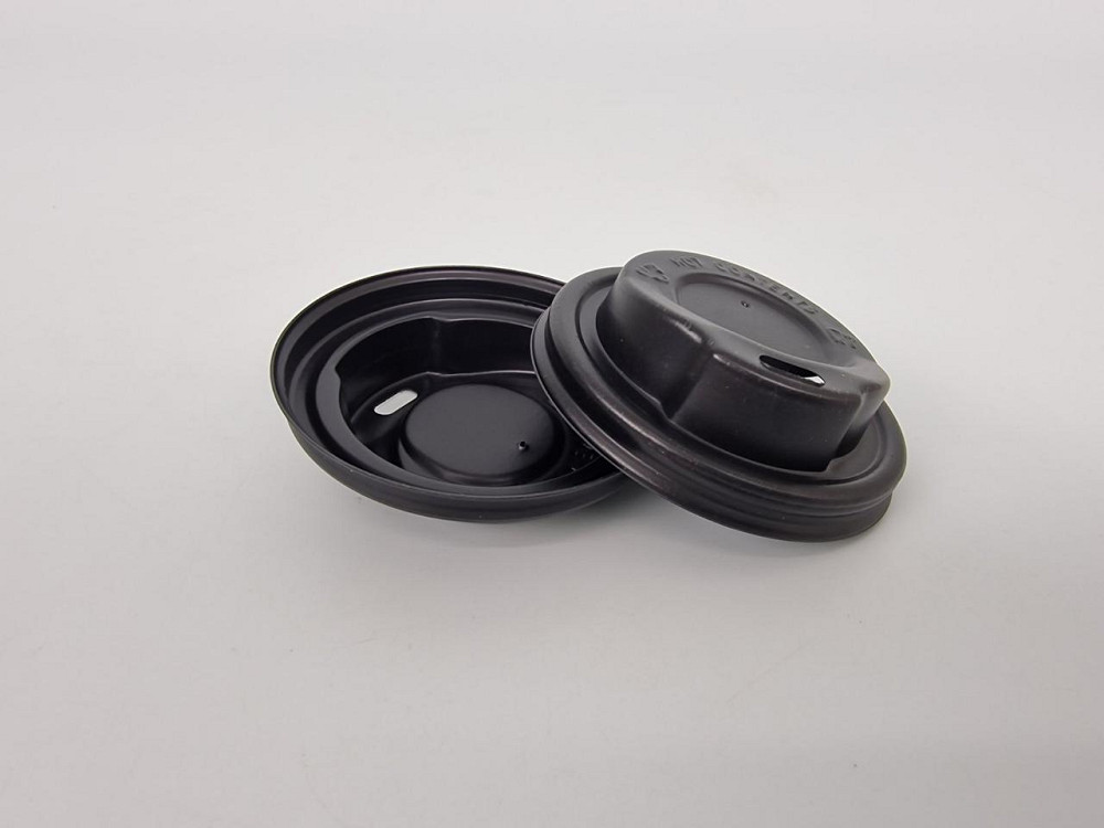 Крышка под стакан  бумажный. Ф70 (175 Маэстро.) черная  (гар) (50 шт) Харьков - изображение 2