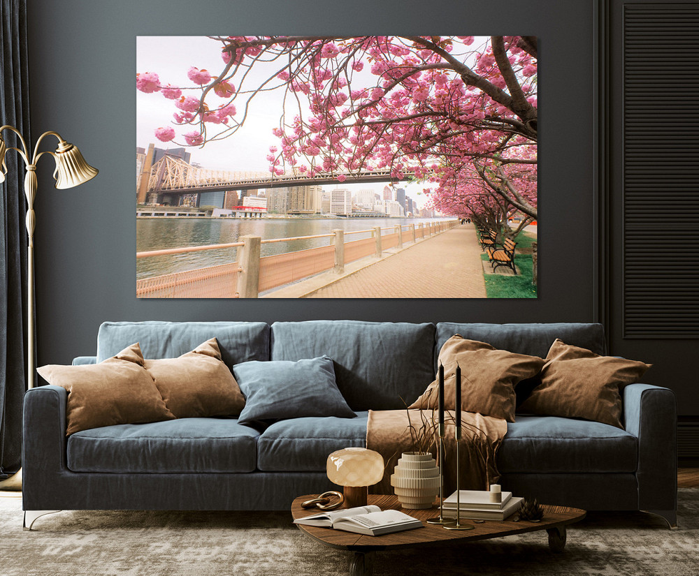 Картина полотно у вітальню / спальню   Сакура  MLP_363 ( 60х30см ) 90х180см Київ - фото 3