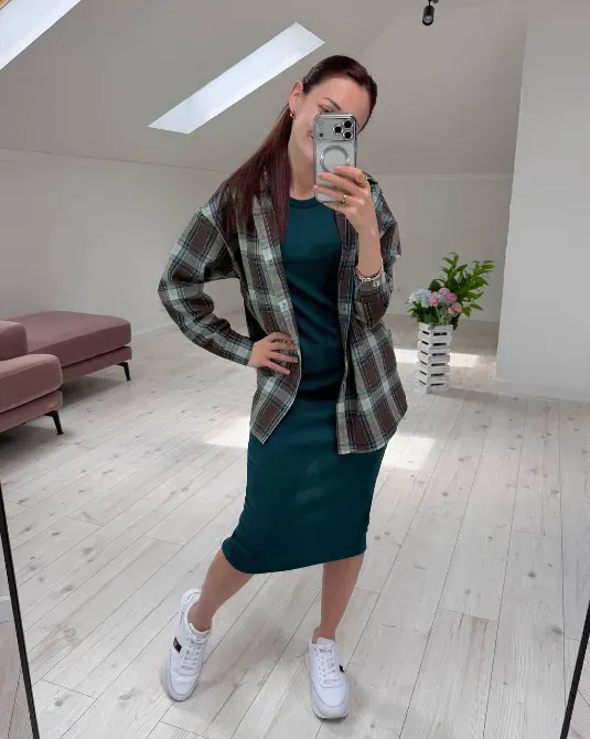 Купити жіноче плаття рубчик та жіночу фланелеву сорочку недорого в Україні. Одеса - фото 10