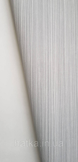 Шпалери вінілові на флізеліні Sintra Adria метрові однотонні тонка смужка структурні сірі Київ - фото 1