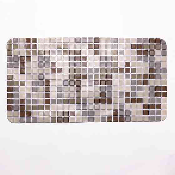 Антискользящий коврик на присосках для ванны и душа 65×35 (см) силиконовый Коричневый HP-42-47BR Киев