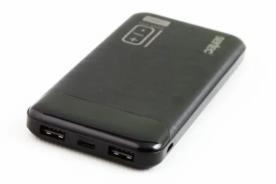 Заряднено напружене 10 000 мАч Sertec 2USB 1Type-C 2.0A чорний Вінниця