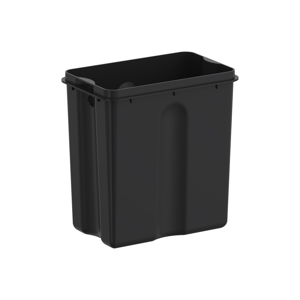 Відро для сміття з плавним закриванням прямокутне Koer TC-010306-07 6 л колір графіт антипалець (KR5602) Чернівці - фото 4