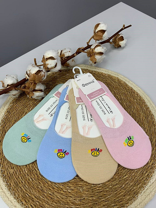 Женские подследники/ следы со смайлом 37-40 р. упаковкой 4 шт. Черновцы - изображение 1