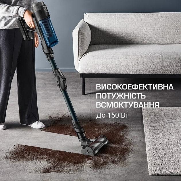 Акумуляторний пилосос Rowenta X-Force Flex 13.60 Animal Aqua RH9AD1WO ( чорний/синій ) Харків - фото 8
