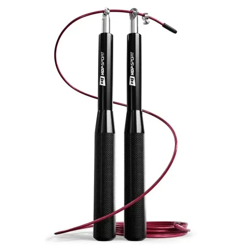 Скакалка Crossfit з алюмінієвими ручками Hop-Sport A020 чорний Київ