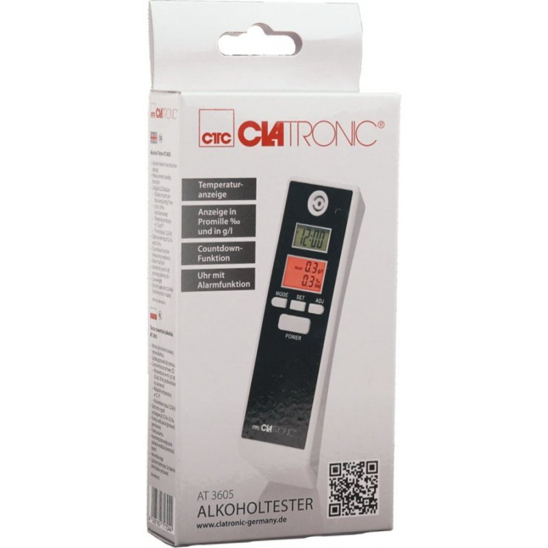 Алкотестер цифровой точный с ЖК-дисплеем Clatronic AT (3605) Питание 2хААА Нововолынск - изображение 7
