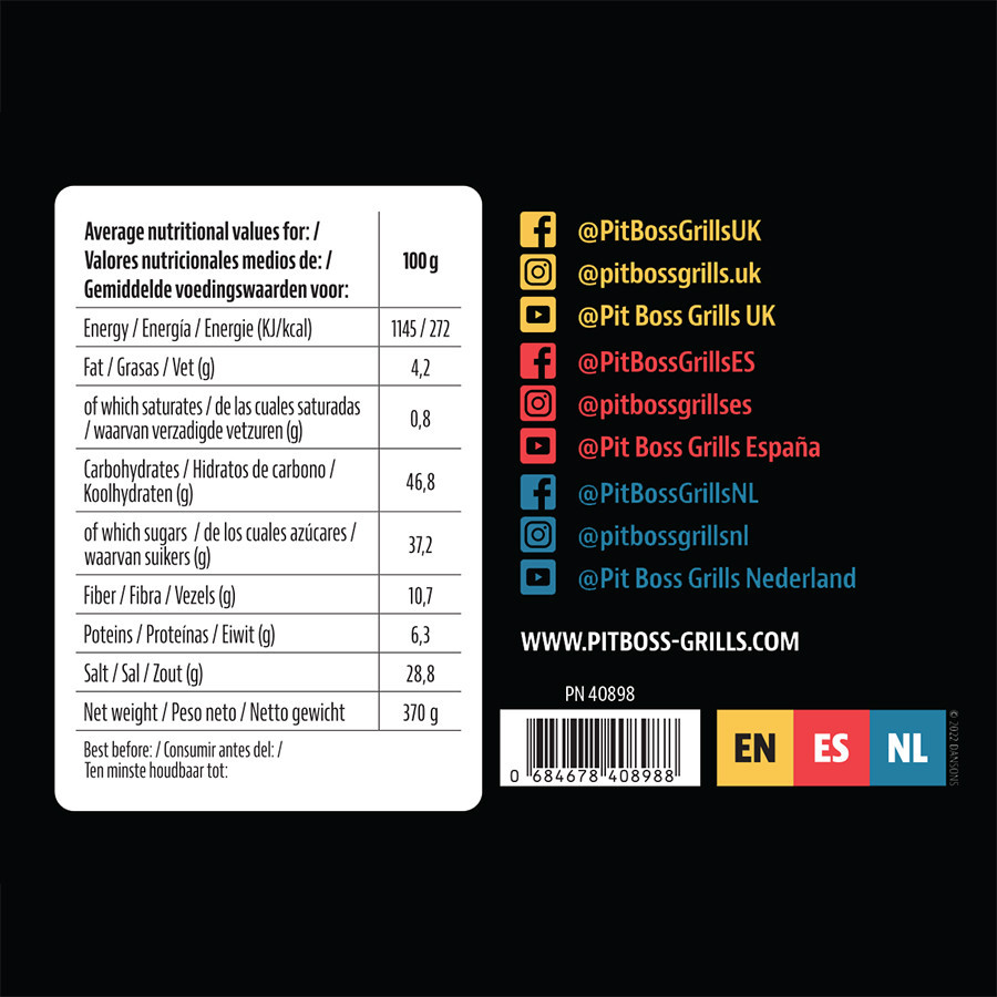 Суміш спецій Pit Boss Sweet Heat Rub для яловичини, свинини і птиці 370 гр 40986 Код: 012609 Рівне - фото 4