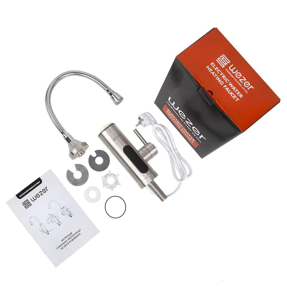 Проточный водонагреватель для кухни WEZER SDS-F06T с гибким изливом Киев - изображение 3