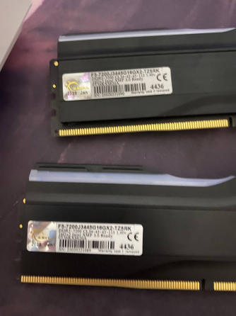 Уценка Оперативная память G.SKILL DDR5 32 ГБ (2×16 ГБ) 7200 МГц, комплект RAM для ПК, Dual Channel Киев