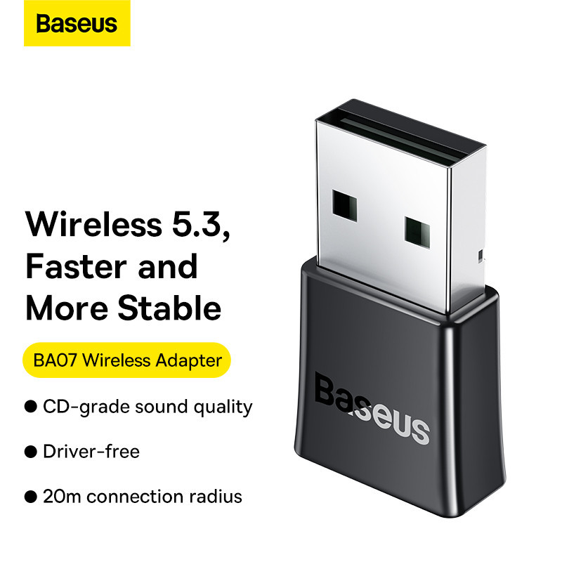Адаптер Bluetooth Baseus BA07 Wireless Adapter Black Київ - фото 8