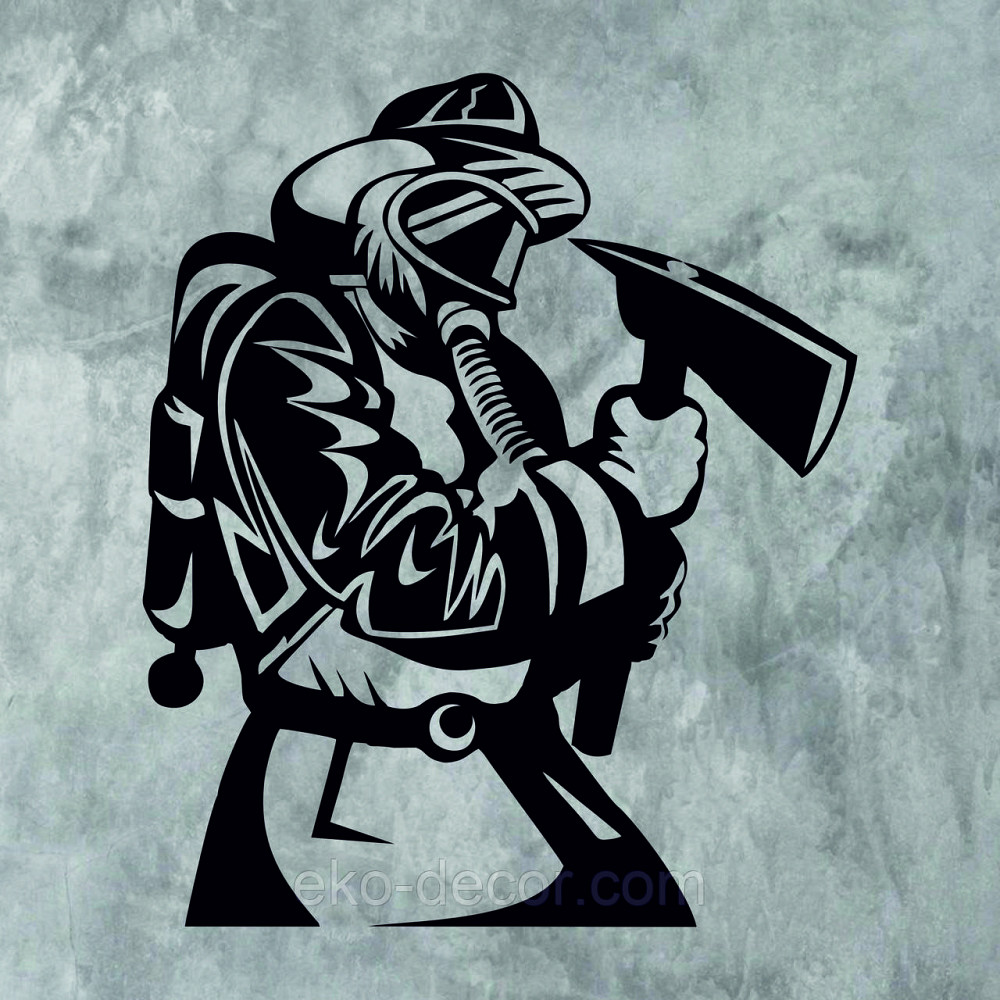Декоративне настінне Панно  «Пожежник» , Декор на стіну Київ - фото 10