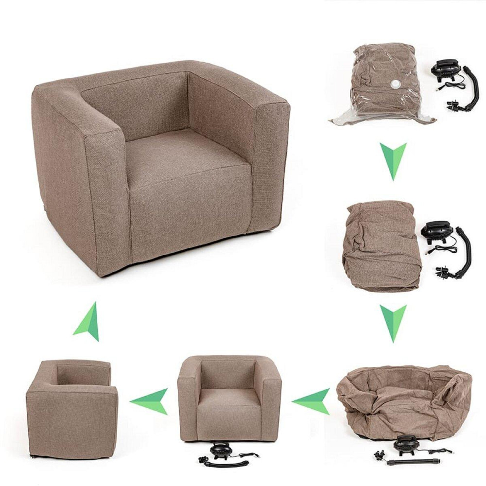 Надувне крісло Коричневе SW-00002291 Дніпро - фото 6