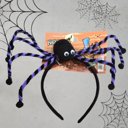 Обруч на Хэллоуин Паук one size черно-фиолетовый Киев