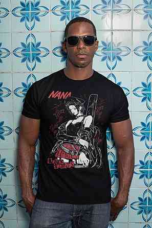 Футболка для хлопчика з аніме принтом Нана Осакі Аніме Блакк оверсайз (зріст від 165 до 180) Чорний AnimeJ0159m Дніпро