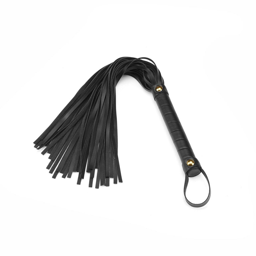 Флоггер Liebe Seele Black Organosilicon Flogger, 44 см, экокожа Sex Aura Киев - изображение 1