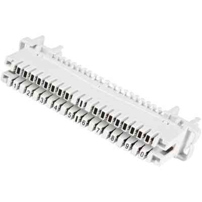 Плинт размыкаемый Kingda 10-ти парный, нумер. 1-0 (KD-TM002) Винница