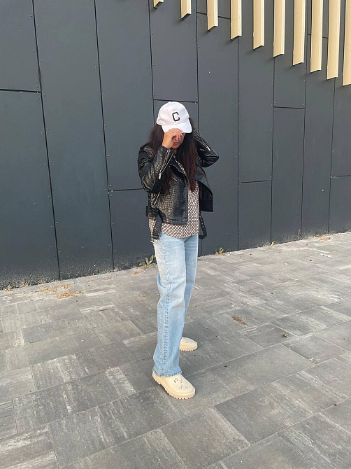 Куртка косуха женская весна/осень Черный 44 Харьков - изображение 1