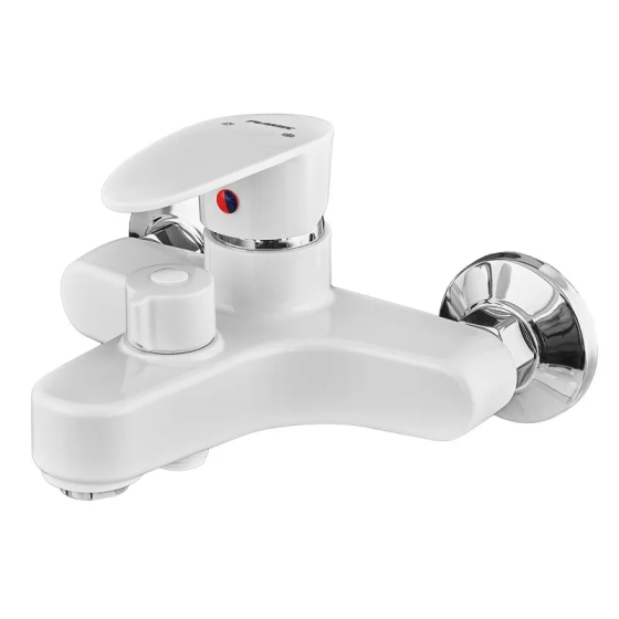 Змішувач для ванни Plamix Cezar-009 EURO White (без шланга, лійки та кронштейна) (PM0736)   ( 21648 ) Харків