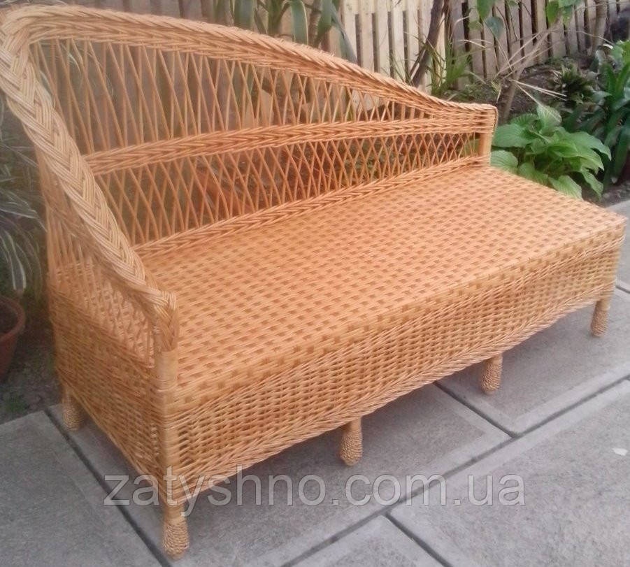 Диван плетений із завуженою спинкою Київ - фото 2