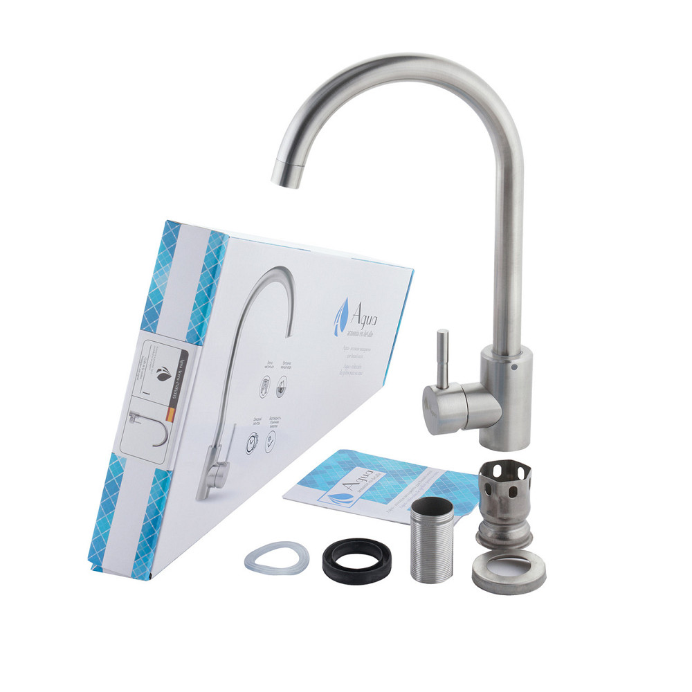 Змішувач для кухні Agua Acero - INOX035 сатин Київ - фото 10