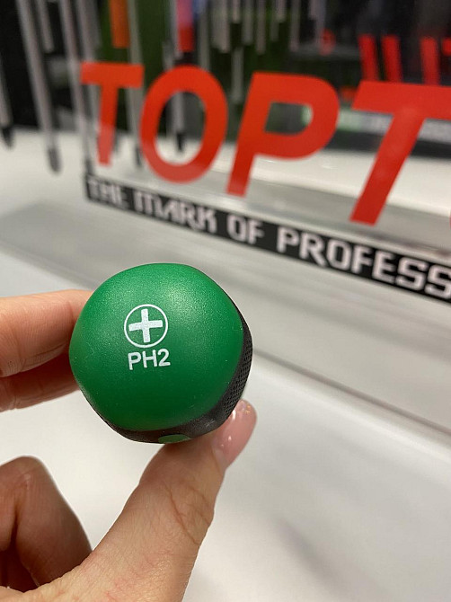 Короткая отвертка крестовая TOPTUL PH2x25 FBBB0203 Чернигов - изображение 3