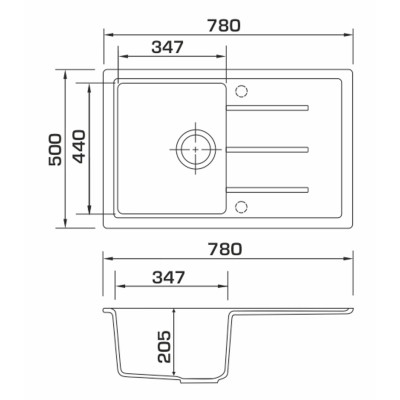 Мийка кухонна GRANADO TOLEDO gris (gr2108) Вінниця - фото 8