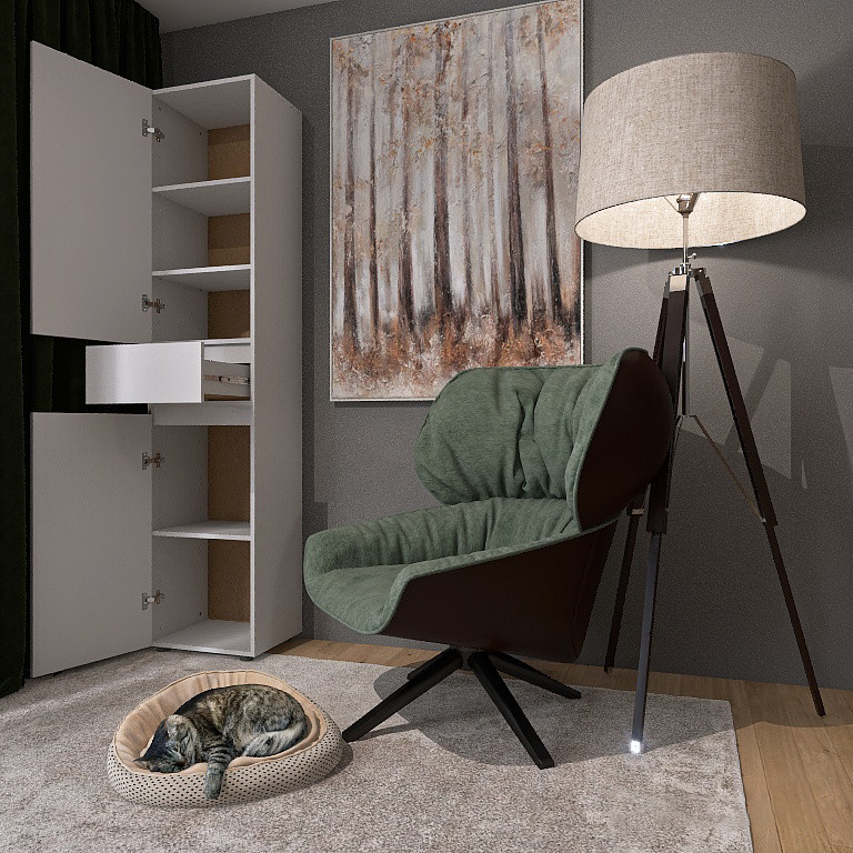 Пенал з висувним ящиком Еверест Лайт ПЛ-1 Німфея Альба (DTM-4664) Дніпро - фото 6