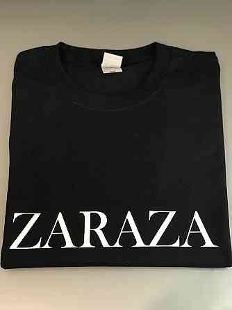 Женская\Мужская футболка с надписью ZARAZA Черновцы