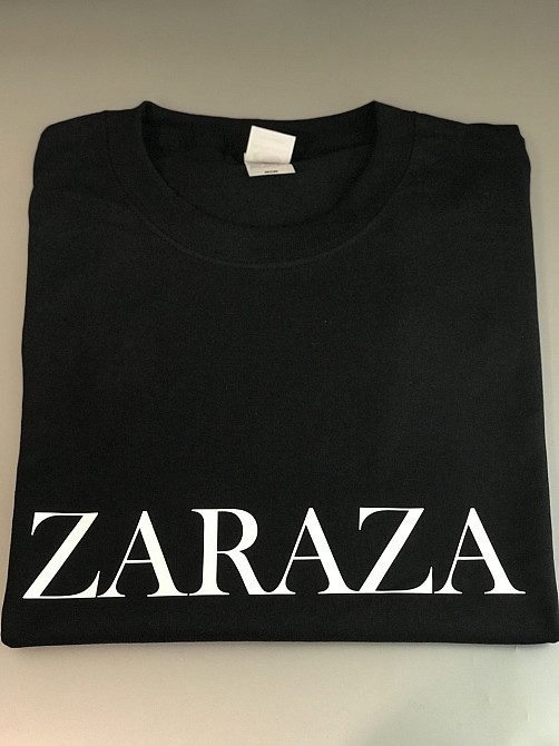 Женская\Мужская футболка с надписью ZARAZA Черновцы - изображение 1