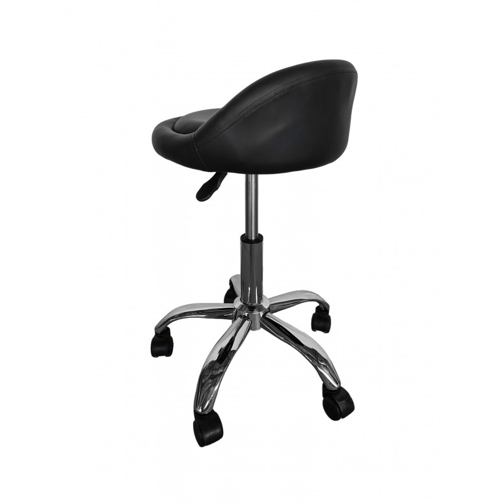 Кресло табурет на колесах со спинкой Bonro B-498 экокожа Киев - изображение 5