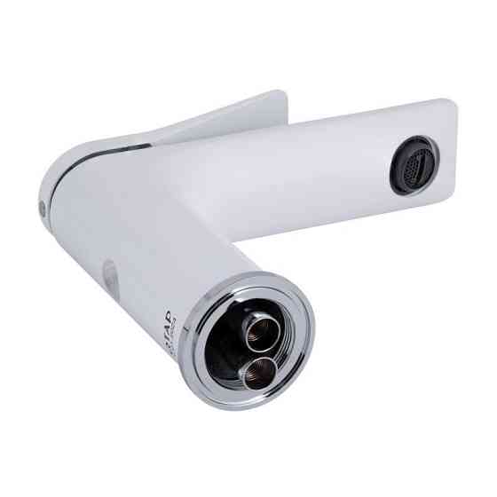 Змішувач для раковини Qtap Presto QTPRE270CRW45576 (k35), одноважільний, низький, Chrome/White Харків