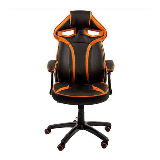 Крісло Спорт Стайл Пластик М-1 (Tilt) Чорний + Помаранчевий Київ