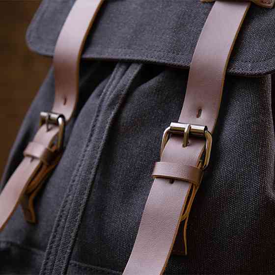 Рюкзак туристичний текстильний унісекс Чорний (Vintage) Київ