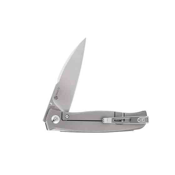 Ніж складаний кишеньковий Ruike M662-TZ, (7.4 см) steel 154СМ / TC4 (титан) + G10 чорний Київ