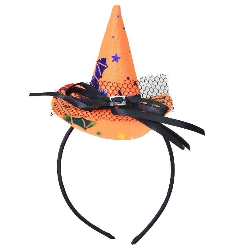 Обруч на Хэллоуин Шляпа ведьмы one size оранжево-черный Киев - изображение 3