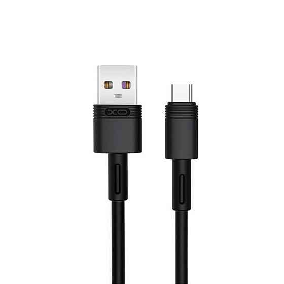 Кабель для зарядки и синхронизации USB XO NB-Q166 5A USB-Type-C 1М Черный Каменец-Подольский