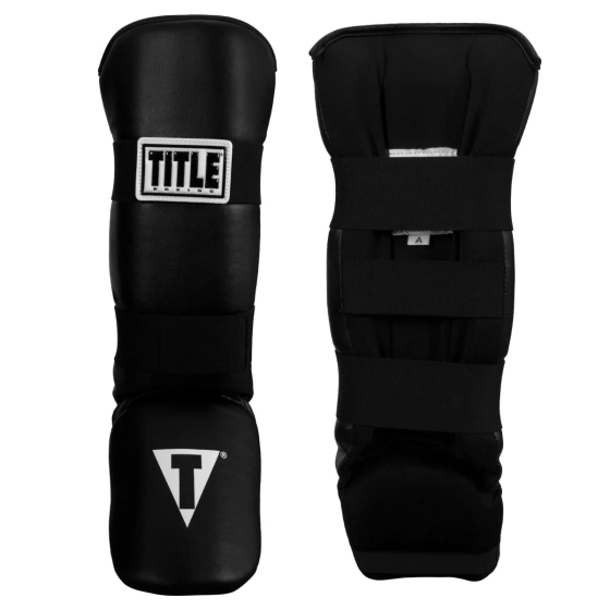 Захист гомілки та стопи TITLE Boxing Vinyl Shin-Instep Guards 2.0 Black дорослі Каменское