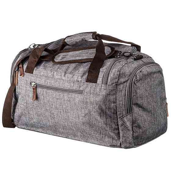 Дорожня сумка текстильна Vintage 20137 Сіра Київ