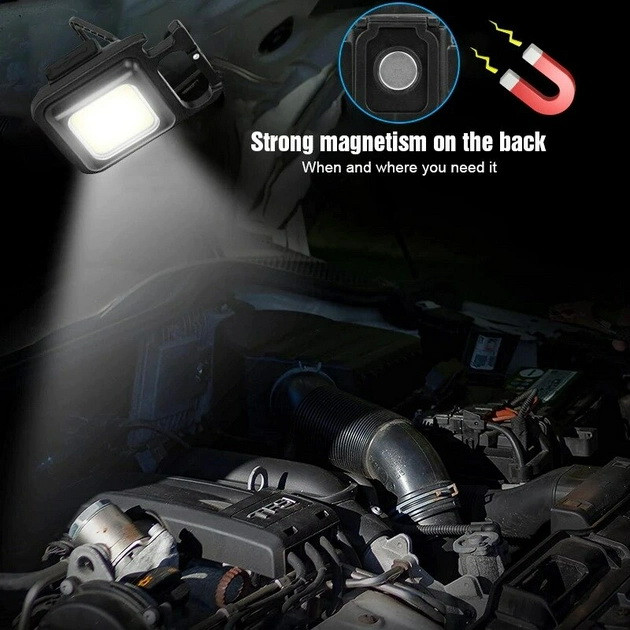 Світлодіодний ліхтарик-брелок на магніті ZTZ Keychain Light 1500LM Миколаїв - фото 10