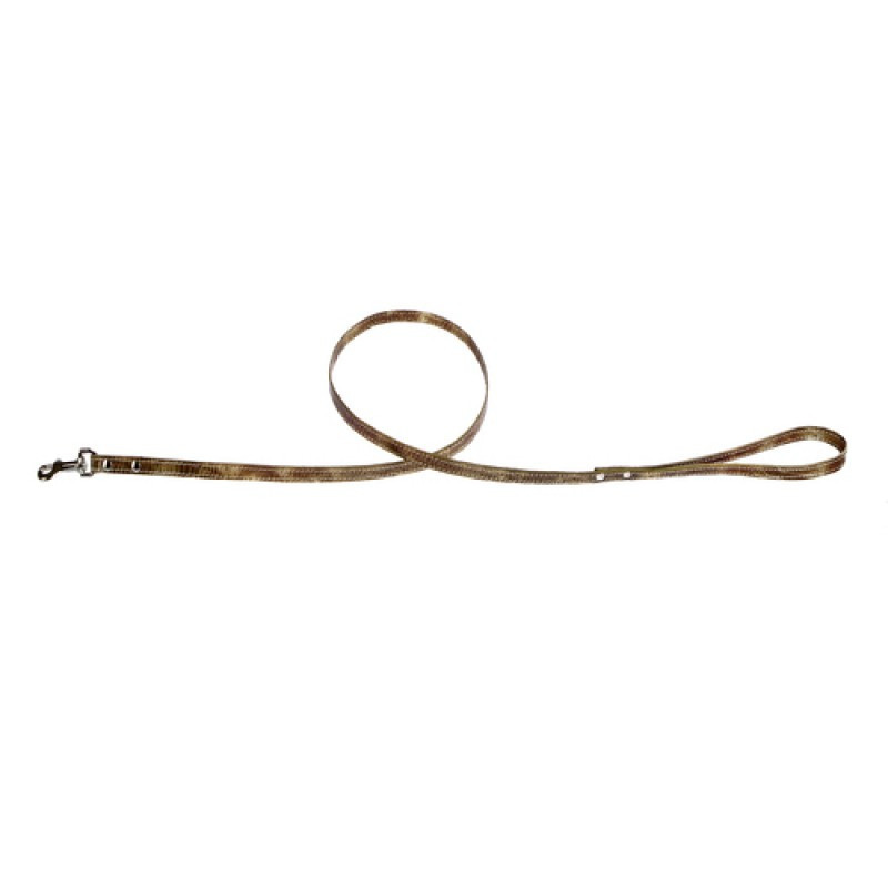 790 Повідець 10мм"РЕПТИЛІЯ" шкіряний подвійний 2-х лицьовій Вінниця - фото 1