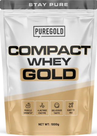 Сироватковий протеїн Puregold Compact Whey Gold 1000g шоколадний бісквіт Київ